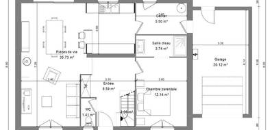 Terrain et maison à Saint-Hymer en Calvados (14) de 100 m² à vendre au prix de 349600€ - 4