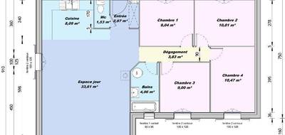 Terrain et maison à Tresques en Gard (30) de 93 m² à vendre au prix de 269000€ - 3
