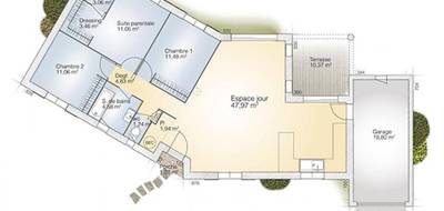 Terrain et maison à Tresques en Gard (30) de 100 m² à vendre au prix de 330000€ - 4