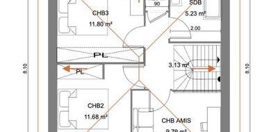 Terrain et maison à Confrançon en Ain (01) de 108 m² à vendre au prix de 324500€ - 4