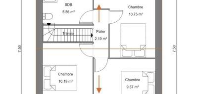 Terrain et maison à Pordic en Côtes-d'Armor (22) de 84 m² à vendre au prix de 243900€ - 4