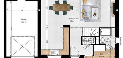 Terrain et maison à Trélazé en Maine-et-Loire (49) de 117 m² à vendre au prix de 418000€ - 4