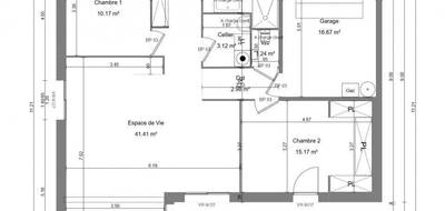 Terrain et maison à Creully sur Seulles en Calvados (14) de 80 m² à vendre au prix de 231900€ - 2