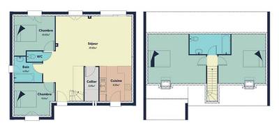 Terrain et maison à Saint-Pierre-lès-Nemours en Seine-et-Marne (77) de 100 m² à vendre au prix de 233060€ - 4