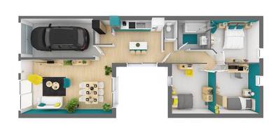 Terrain et maison à Rang en Doubs (25) de 95 m² à vendre au prix de 214551€ - 3