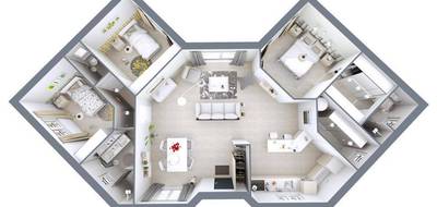 Terrain et maison à Nérac en Lot-et-Garonne (47) de 99 m² à vendre au prix de 227294€ - 4