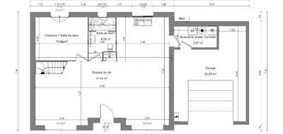 Terrain et maison à Creully sur Seulles en Calvados (14) de 120 m² à vendre au prix de 239900€ - 3