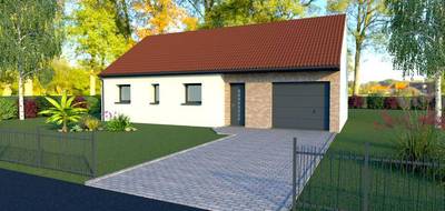 Terrain et maison à Racquinghem en Pas-de-Calais (62) de 80 m² à vendre au prix de 227600€ - 1