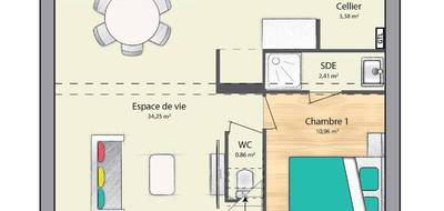 Terrain et maison à Champenard en Eure (27) de 102 m² à vendre au prix de 246000€ - 4