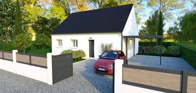 Terrain et maison à Parçay-Meslay en Indre-et-Loire (37) de 80 m² à vendre au prix de 284640€ - 1