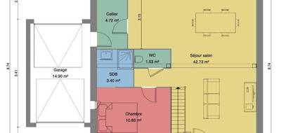 Terrain et maison à Athée-sur-Cher en Indre-et-Loire (37) de 106 m² à vendre au prix de 249900€ - 3