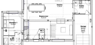 Terrain et maison à Bellou-en-Houlme en Orne (61) de 140 m² à vendre au prix de 307570€ - 4