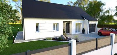 Terrain et maison à Parçay-Meslay en Indre-et-Loire (37) de 90 m² à vendre au prix de 313000€ - 2