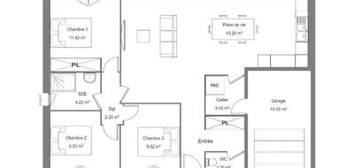 Terrain et maison à Sainte-Maure-de-Touraine en Indre-et-Loire (37) de 80 m² à vendre au prix de 211000€ - 4