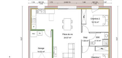 Terrain et maison à Les Herbiers en Vendée (85) de 60 m² à vendre au prix de 204800€ - 4