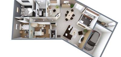 Terrain et maison à Sauveterre-de-Guyenne en Gironde (33) de 69 m² à vendre au prix de 205000€ - 3