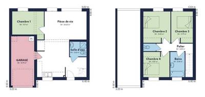 Terrain et maison à Mattaincourt en Vosges (88) de 95 m² à vendre au prix de 205000€ - 4