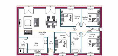 Terrain et maison à Saint-Pierre-La-Noue en Charente-Maritime (17) de 101 m² à vendre au prix de 214703€ - 3