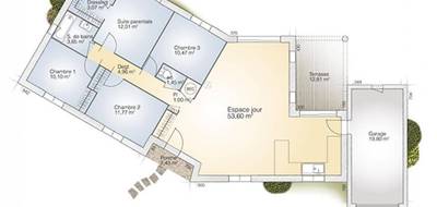 Terrain et maison à Canet en Hérault (34) de 115 m² à vendre au prix de 369000€ - 4