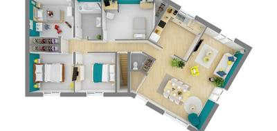 Terrain et maison à Amange en Jura (39) de 93 m² à vendre au prix de 179259€ - 3
