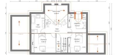 Terrain et maison à Auberville en Calvados (14) de 130 m² à vendre au prix de 529700€ - 3