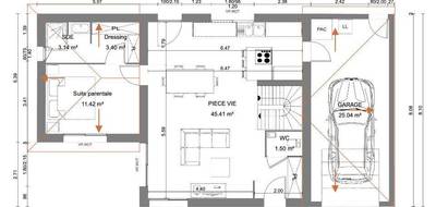 Terrain et maison à Attignat en Ain (01) de 108 m² à vendre au prix de 342000€ - 3