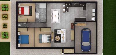 Terrain et maison à Vierzon en Cher (18) de 90 m² à vendre au prix de 204000€ - 4