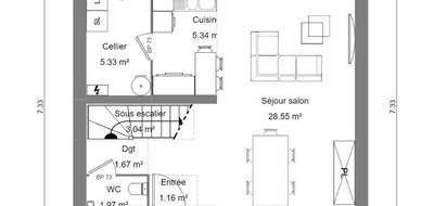 Terrain et maison à Cambrai en Nord (59) de 80 m² à vendre au prix de 210000€ - 2