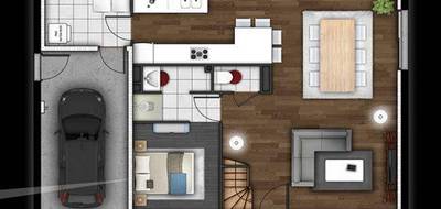 Terrain et maison à Frenelles-en-Vexin en Eure (27) de 100 m² à vendre au prix de 243400€ - 3