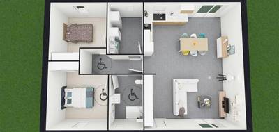 Terrain et maison à Sonzay en Indre-et-Loire (37) de 80 m² à vendre au prix de 202000€ - 3