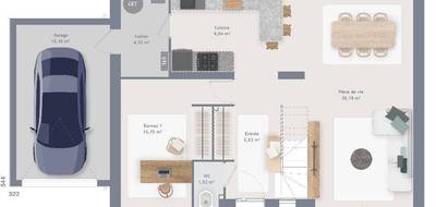 Terrain et maison à Saint-Euphraise-et-Clairizet en Marne (51) de 120 m² à vendre au prix de 288000€ - 4