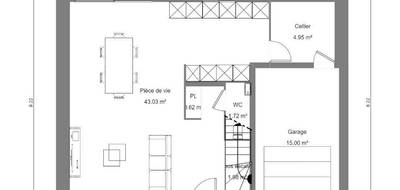 Terrain et maison à Dechy en Nord (59) de 92 m² à vendre au prix de 225000€ - 3