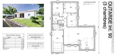 Terrain et maison à La Copechagnière en Vendée (85) de 90 m² à vendre au prix de 227800€ - 3