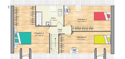 Terrain et maison à Dourdan en Essonne (91) de 90 m² à vendre au prix de 319000€ - 4