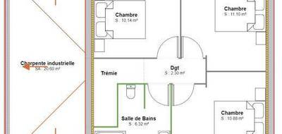 Terrain et maison à Péronne en Saône-et-Loire (71) de 85 m² à vendre au prix de 188000€ - 4