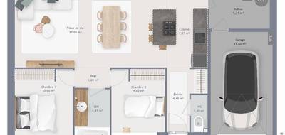 Terrain et maison à Saint-Eustache-la-Forêt en Seine-Maritime (76) de 70 m² à vendre au prix de 213171€ - 4