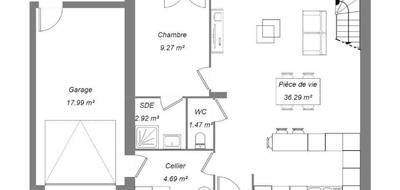 Terrain et maison à Chançay en Indre-et-Loire (37) de 90 m² à vendre au prix de 259000€ - 4