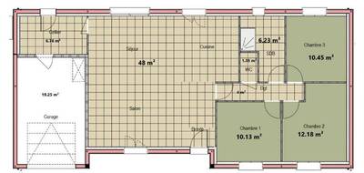 Terrain et maison à Sargé-lès-le-Mans en Sarthe (72) de 99 m² à vendre au prix de 295000€ - 4