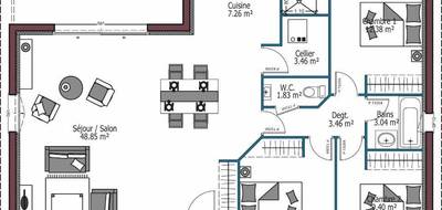 Terrain et maison à Biscarrosse en Landes (40) de 103 m² à vendre au prix de 405000€ - 4