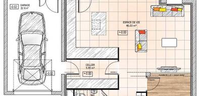 Terrain et maison à Feneu en Maine-et-Loire (49) de 125 m² à vendre au prix de 387600€ - 4