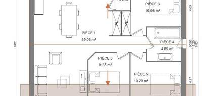 Terrain et maison à Tourrettes en Var (83) de 76 m² à vendre au prix de 348000€ - 4