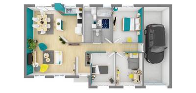 Terrain et maison à Charron en Charente-Maritime (17) de 80 m² à vendre au prix de 238152€ - 4