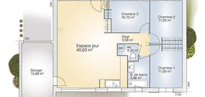 Terrain et maison à Cases-de-Pène en Pyrénées-Orientales (66) de 83 m² à vendre au prix de 243500€ - 4