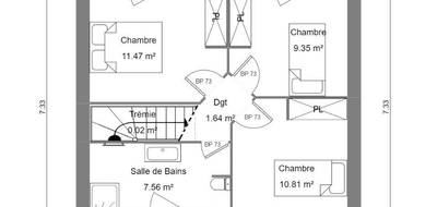 Terrain et maison à Gœulzin en Nord (59) de 80 m² à vendre au prix de 239679€ - 3