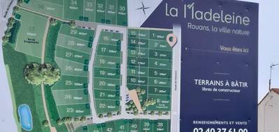 Terrain à Rouans en Loire-Atlantique (44) de 280 m² à vendre au prix de 59500€ - 1