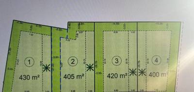 Terrain à Paulhan en Hérault (34) de 420 m² à vendre au prix de 124900€ - 2