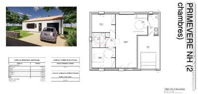 Terrain et maison à Chavagnes-les-Redoux en Vendée (85) de 70 m² à vendre au prix de 169900€ - 3