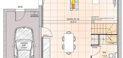 Terrain et maison à Mazé-Milon en Maine-et-Loire (49) de 103 m² à vendre au prix de 291900€ - 4