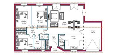 Terrain et maison à Virsac en Gironde (33) de 90 m² à vendre au prix de 206800€ - 4