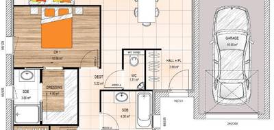 Terrain et maison à Nuaillé en Maine-et-Loire (49) de 106 m² à vendre au prix de 275300€ - 4